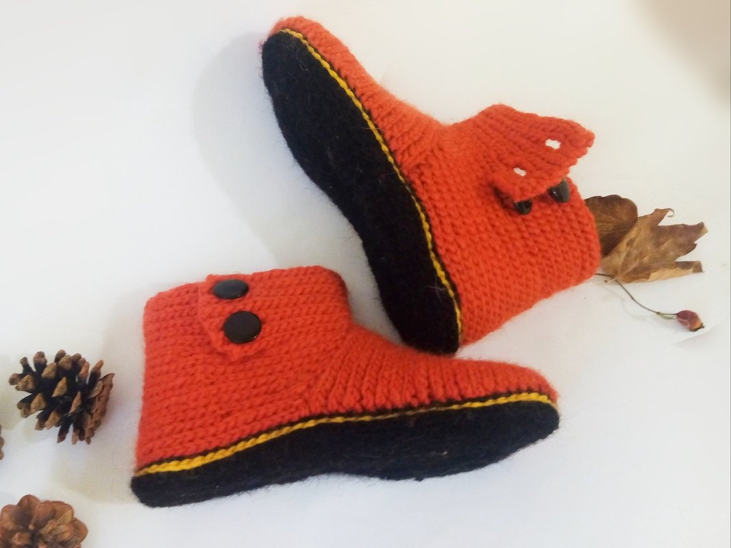 Slippers Boots, Crochet pattern