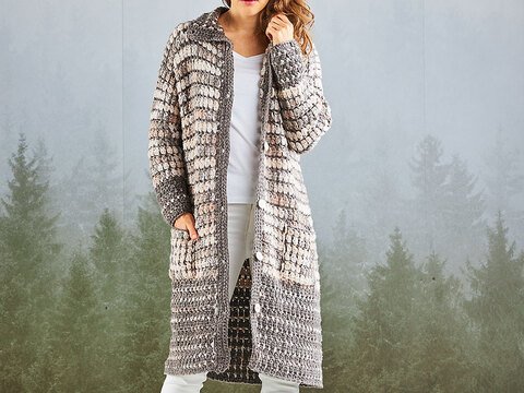 HÄKELMANTEL MEGA-MASCHE