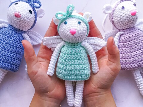 Amigurumi pattern Angel Mouse
