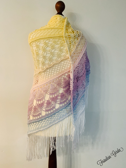 Anleitung "Winterwonderland" Tuch