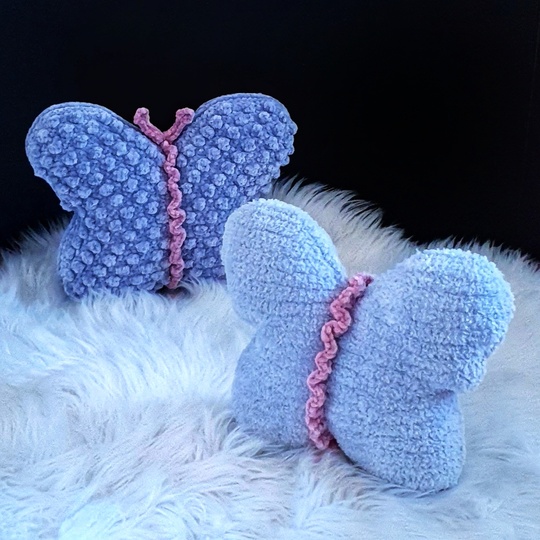 Häkelanleitung Schmetterlingskissen