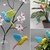 Kleine Vögel Dekohänger Blumenstecker - einfach aus Wollresten