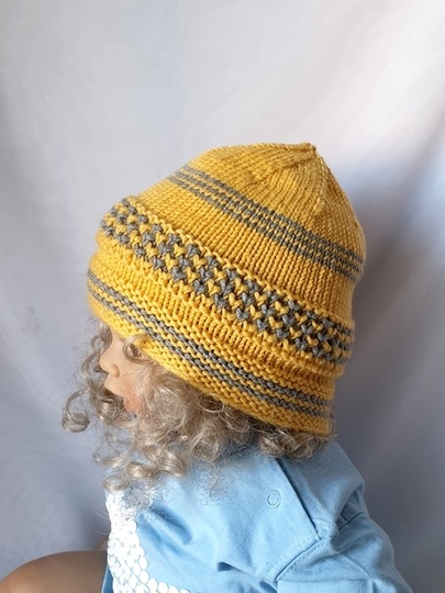 Strickanleitung Babyset Mütze und Booties, ca. 8 - 12 Monate unisex