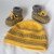 Strickanleitung Babyset Mütze und Booties, ca. 8 - 12 Monate unisex