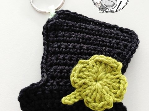 Anleitung Glücksbringer "Zylinderhut mit Kleeblatt"