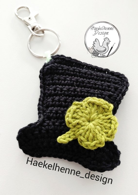 Anleitung Glücksbringer "Zylinderhut mit Kleeblatt"