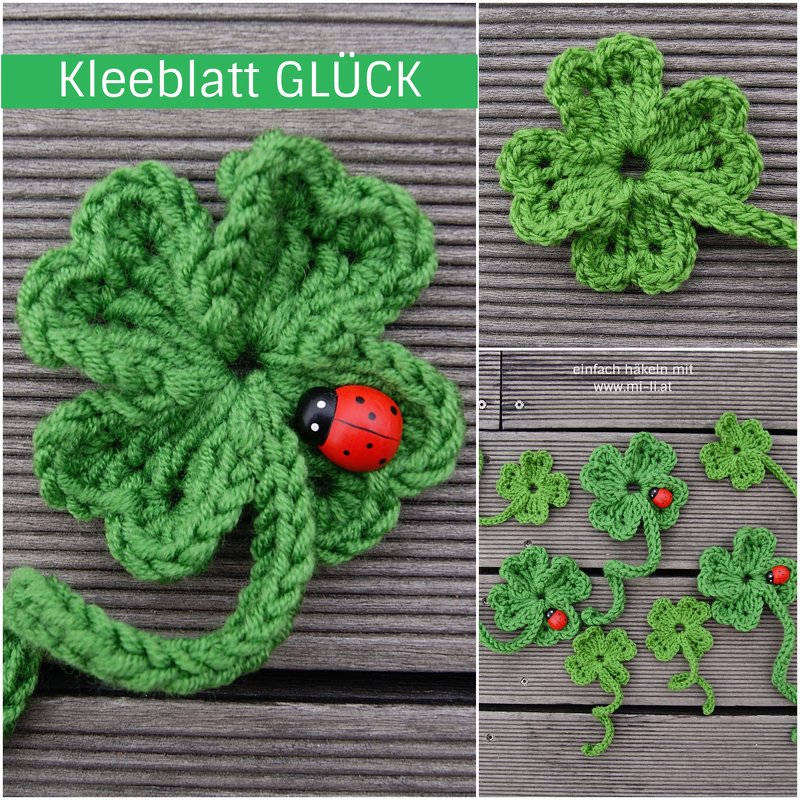 Kleeblatt-Lesezeichen GLÜCK - Bild 3