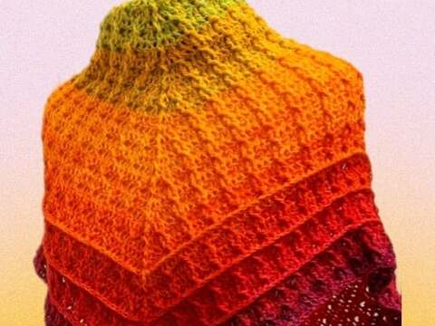 "Kasungi" - flaches Dreieckstuch - Häkelanleitung