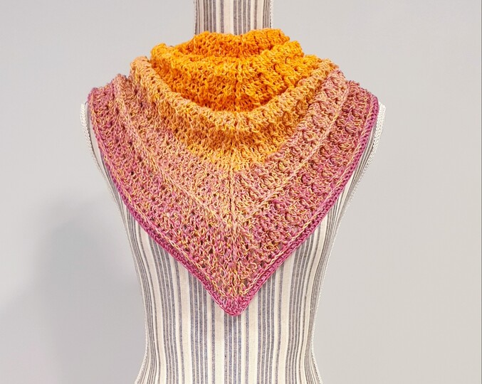 "Kasungi" - flaches Dreieckstuch - Häkelanleitung