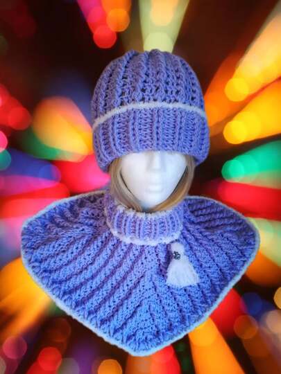 4er Anleitungsset: Kasunga-M&uuml;tze Kasungi-Tuch Kasungo-Stulpen Kasungu-Kragen