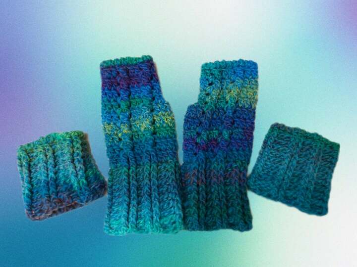 4er Anleitungsset: Kasunga-M&uuml;tze Kasungi-Tuch Kasungo-Stulpen Kasungu-Kragen