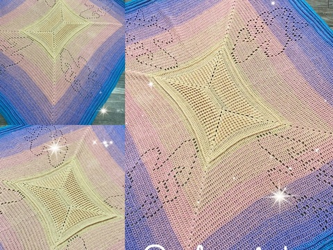 Häkelanleitung "Einhorndecke"