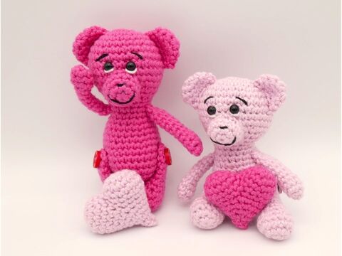 Häkelanleitung Herzchenbärlis