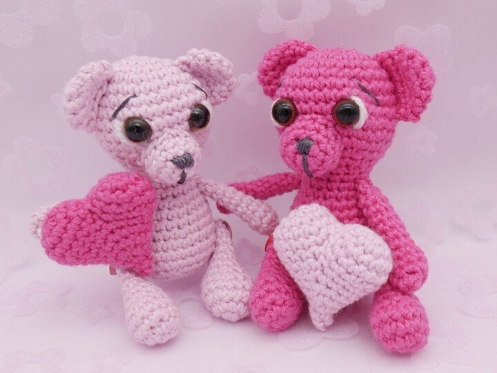 Häkelanleitung Herzchenbärlis