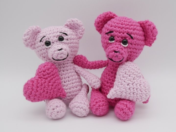 Häkelanleitung Herzchenbärlis