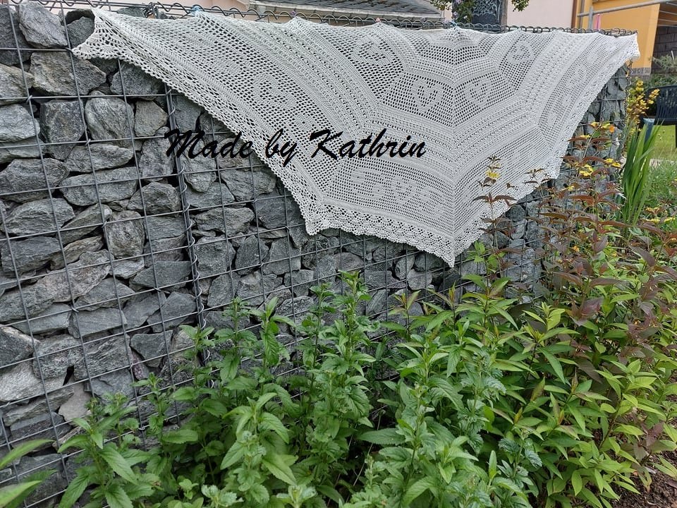 Häkelanleitung Mehrecktuch Sternzeichen "Krebs" - Bild 3