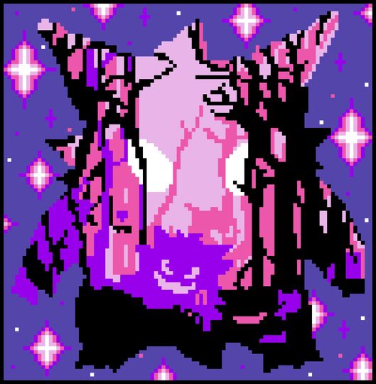 Häkelmuster * GENGAR * Grafik für C2C Decke