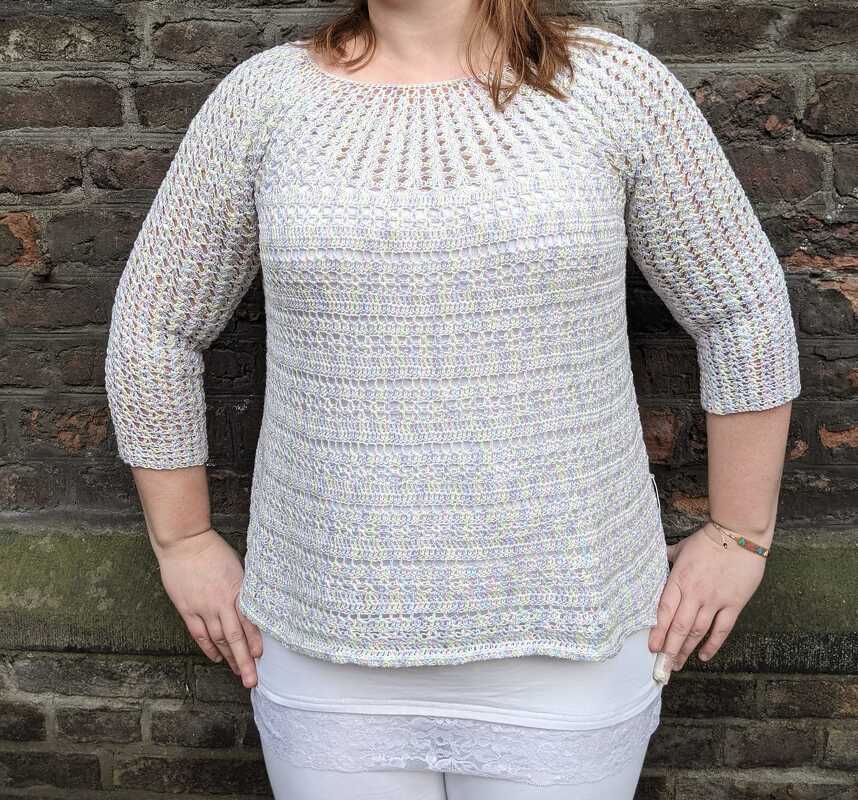 Shooting Star - Pulli in Rundpasse häkeln in allen Größen -Damen und Kinder