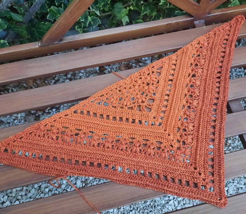 Die orientalische Zimt-Liesel - Decke, Poncho, Seelenwärmer, Stola & Tuch - Bild 3