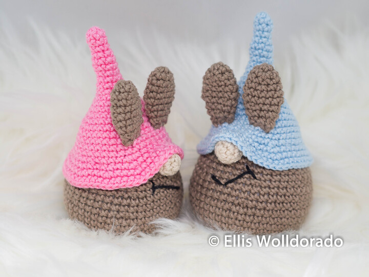 Mini-Hasenwichtel, Amigurumi, Häkelanleitung