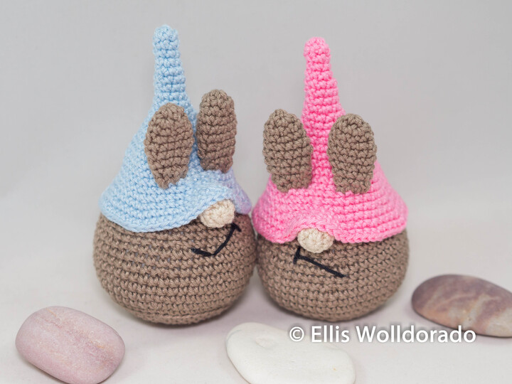 Mini-Hasenwichtel, Amigurumi, Häkelanleitung