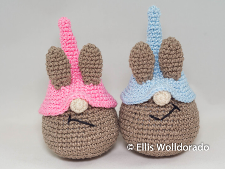 Mini-Hasenwichtel, Amigurumi, Häkelanleitung