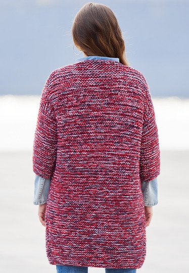 Strickanleitung: Kombinationswunder: Die Longjacke im Garnmix