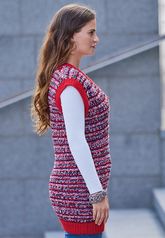 Strickanleitung: Cooler Slip-Over im gekonnten Farbenmix - Bild 3