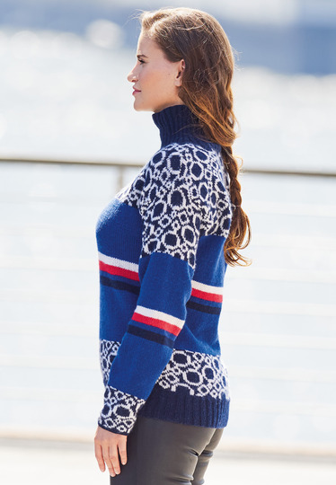 Strickanleitung: Rolli mit gelungenem Patchwork-Charakter