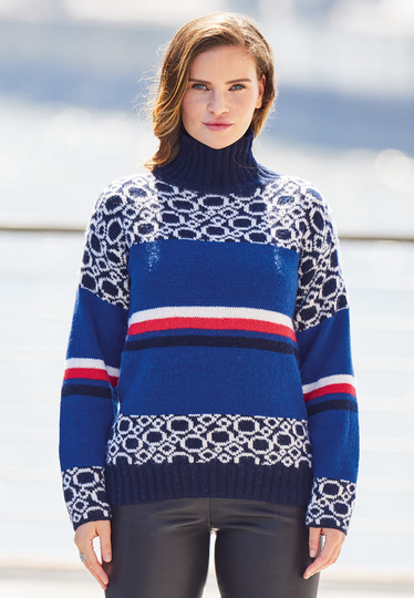 Strickanleitung: Rolli mit gelungenem Patchwork-Charakter