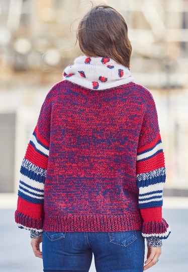 Strickanleitung: So lässig! Cooler Pulli mit zartem Loop