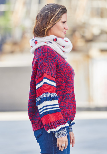 Strickanleitung: So lässig! Cooler Pulli mit zartem Loop