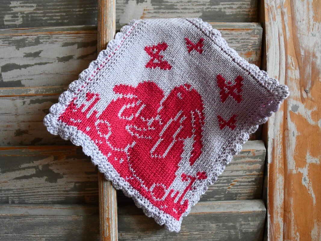 Double Knitting Pattern Comforter / Washcloth "Cuddly Bunnies"