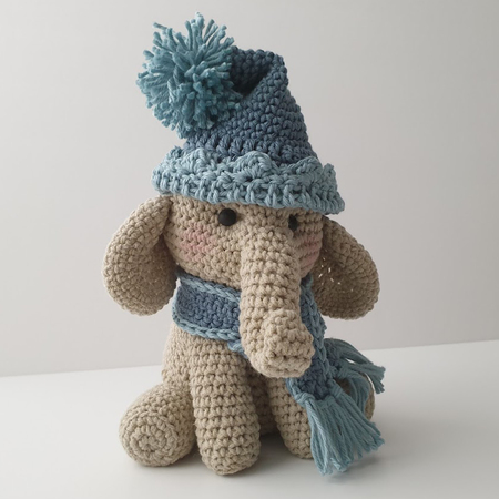 Amigurumi Crochet Elephant Pattern with 