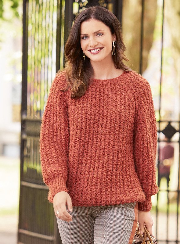 Strickanleitung: Voluminöser Patentpulli mit Wohlfühlfaktor