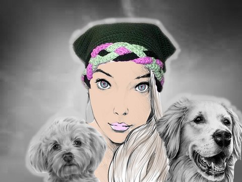 Haartuch Mützentuch