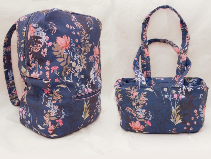 Rucksacktasche – Handtasche & Rucksack in einem – Anleitung & Schnittmuster