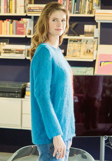 Strickanleitung: Cooles Statement: Colorblocking in Türkis und Kirschrot