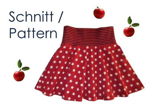 Flared Skirt Instructions + Pattern Sizes 9M-10