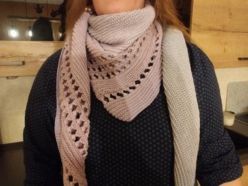 crochet pattern shawl "Winterwonderland"