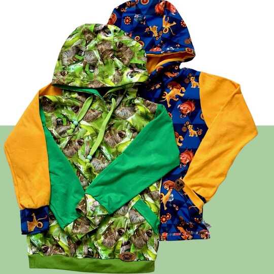Hoodie Inga und Immo Gr. 62-152 Schnittmuster