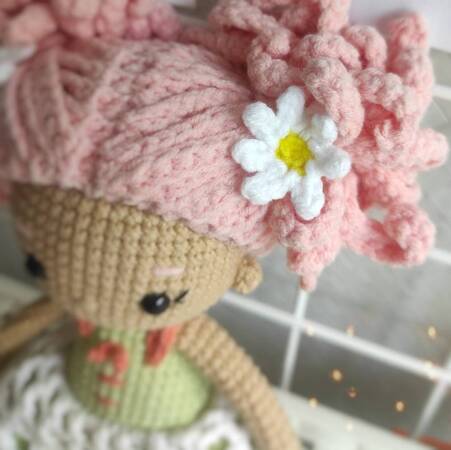 Crochet pattern doll, Sophie the cute little girl