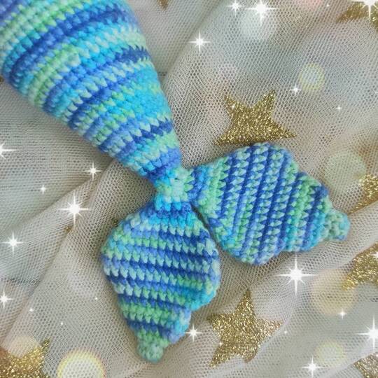 Crochet pattern mermaid, amigurumi doll