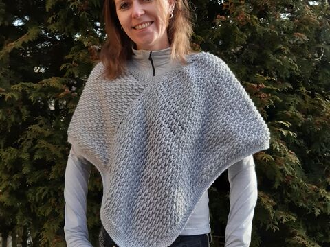 Häkelanleitung Wende- Poncho up and down