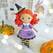 Crochet pattern witch, cute Halloween doll amigurumi