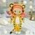 Crochet pattern amigurumi doll in tiger costume