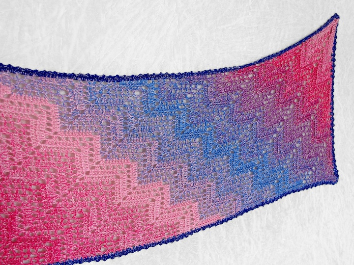 Crochet pattern scarf / wrap Scala