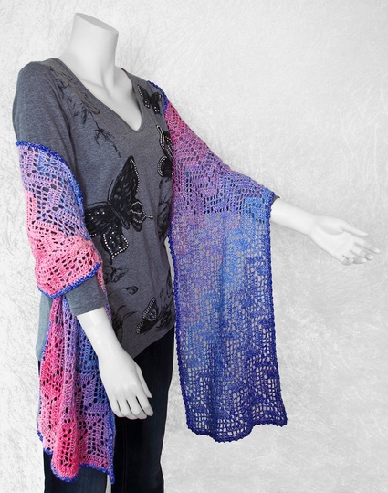 Crochet pattern scarf / wrap Scala