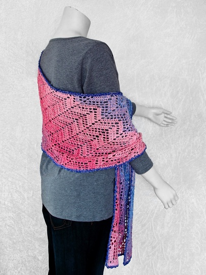 Crochet pattern scarf / wrap Scala