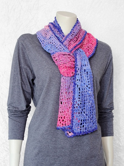Crochet pattern scarf / wrap Scala